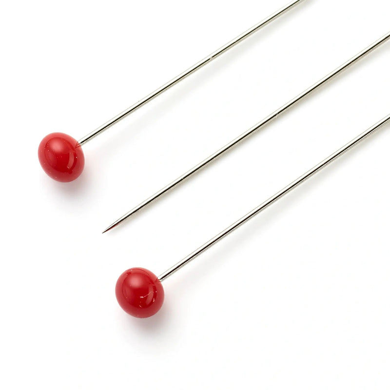 Chargez l'image dans la visionneuse de la galerie, 29700| Glass-headed Pins 0.40 x 35 mm red
