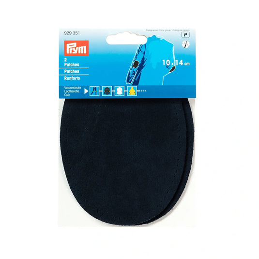 929351|Prym Patches Leather Elbow Navy Blue