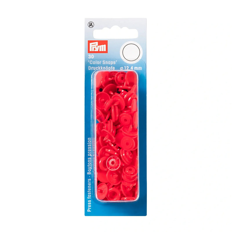 Load image into Gallery viewer, 393101|Prym Color Snaps, round, 12.4 mm, 30 pcs, Light Red