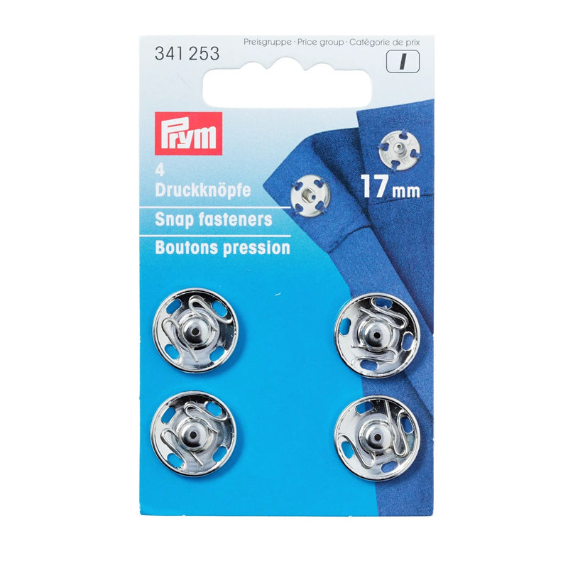 Chargez l'image dans la visionneuse de la galerie, 341253|Prym Snap fasteners, 17mm, silver-coloured