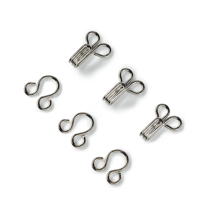 Chargez l'image dans la visionneuse de la galerie, 263845| Hooks and Eyes brass 2 silver col