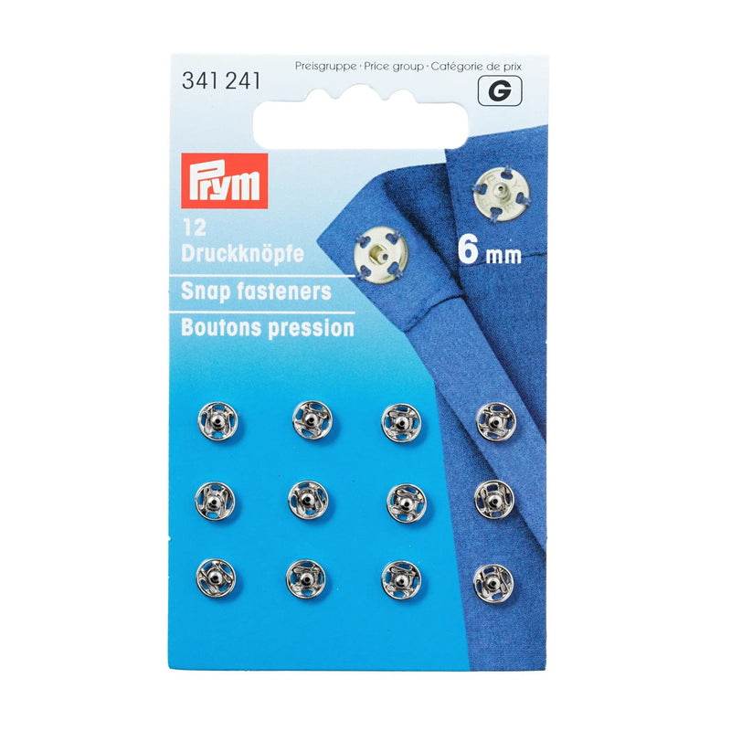Chargez l'image dans la visionneuse de la galerie, 341241| Sew-On Snap Fasteners brass 6 mm silver col