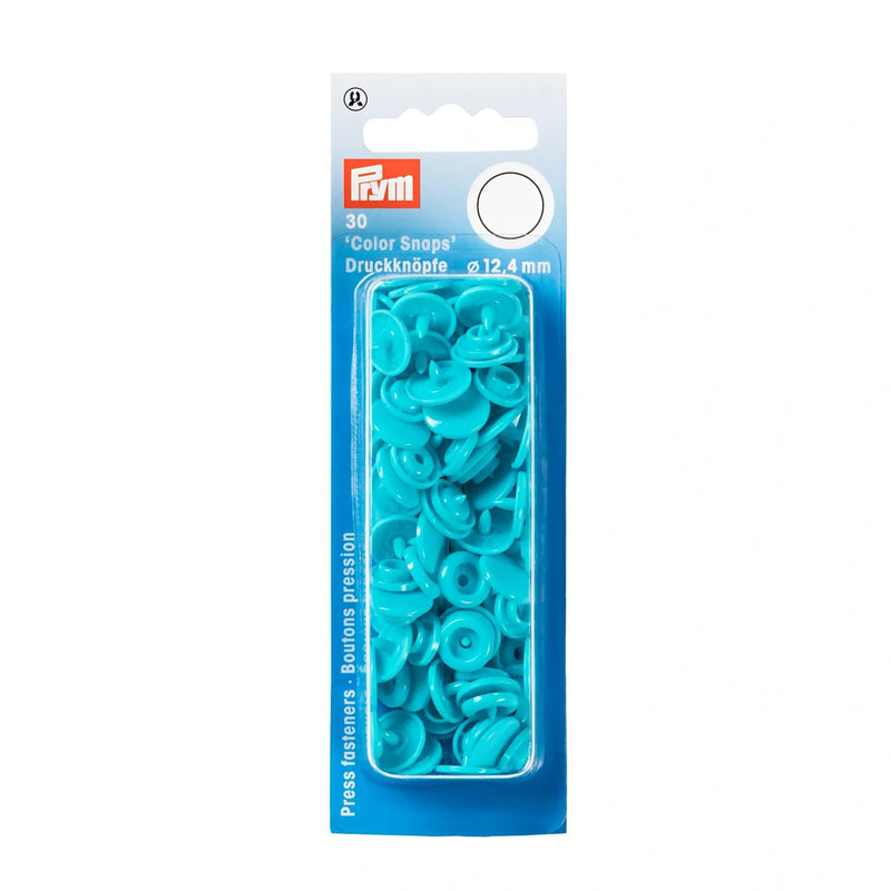 Load image into Gallery viewer, 393146|Prym Color Snaps, round, 12.4 mm, 30 pcs, Turquoise