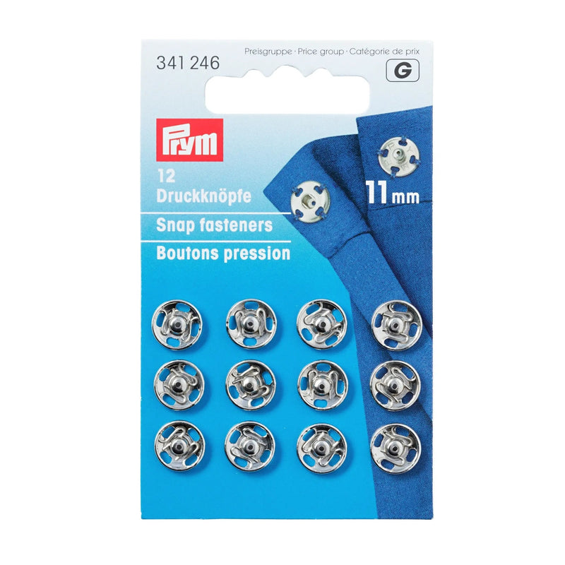 Chargez l'image dans la visionneuse de la galerie, 341246|Prym Snap fasteners, 11mm, silver-coloured