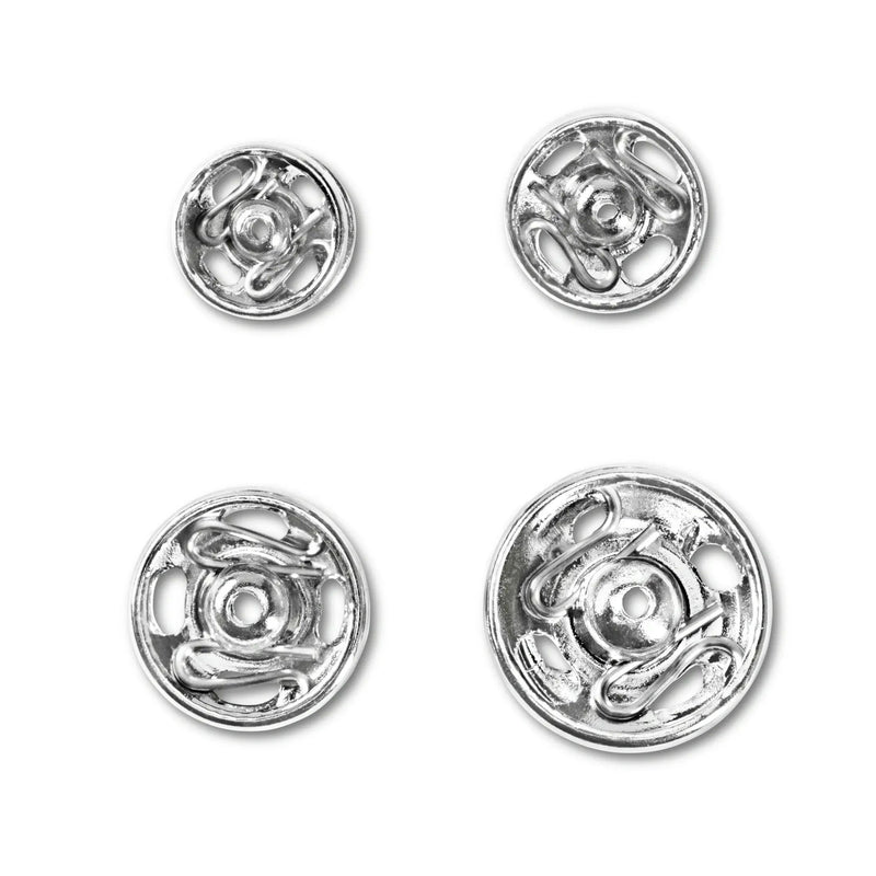 Chargez l'image dans la visionneuse de la galerie, 341270| Sew-On Snap Fasteners brass 6-11 mm silver col
