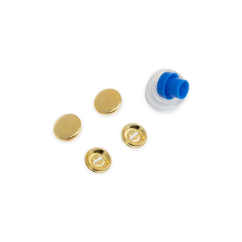 Chargez l'image dans la visionneuse de la galerie, 323216| Cover Buttons brass 19 mm silver col