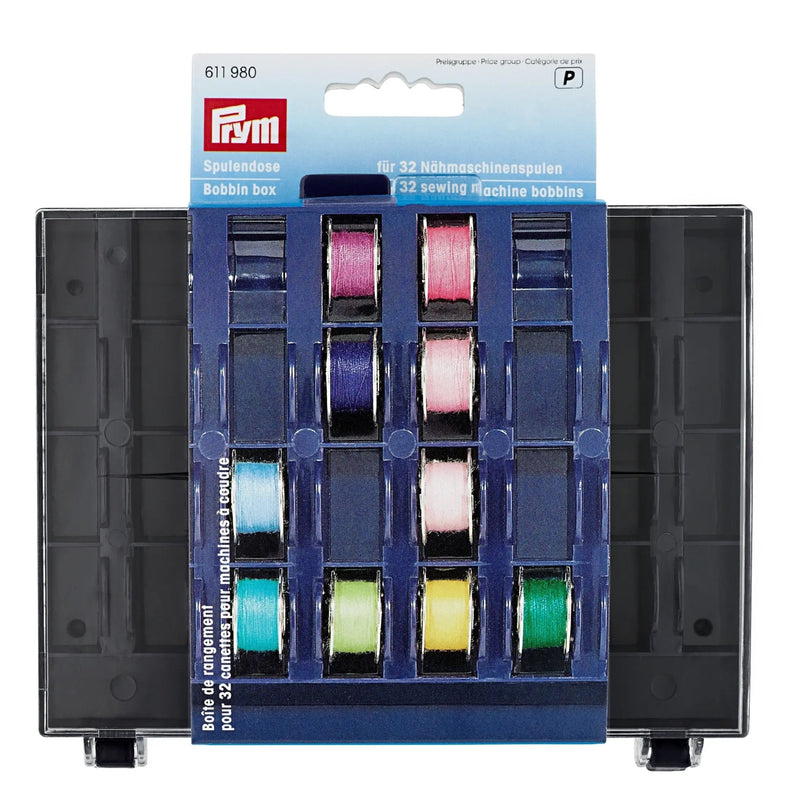 Chargez l'image dans la visionneuse de la galerie, 611980| Bobbin Box for 32 Bobbins 3 x 13 x 16 cm