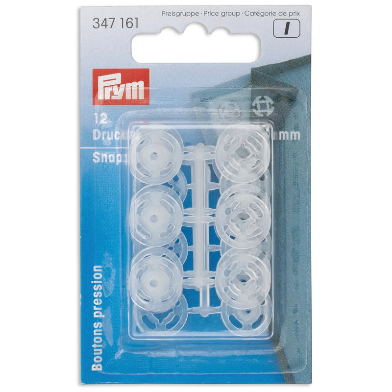 Chargez l'image dans la visionneuse de la galerie, 347161| Sew-On Snap Fasteners plastic 13 mm transparent