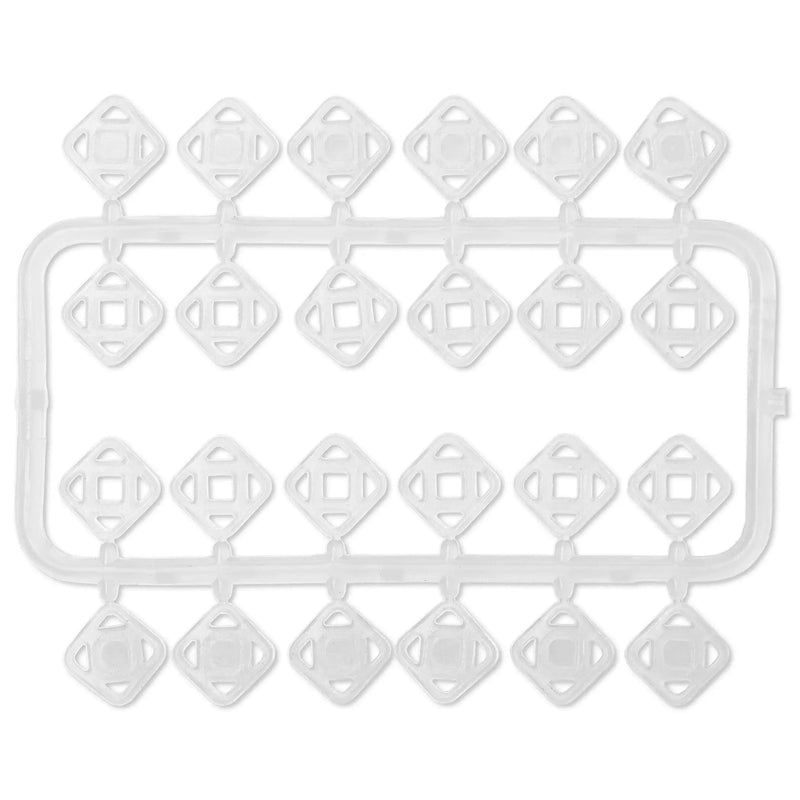 Chargez l'image dans la visionneuse de la galerie, 347118| Sew-On Snap Fasteners plastic square 7 mm transparent