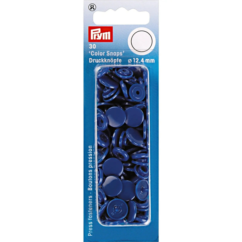 Load image into Gallery viewer, 393116|Prym Color Snaps, round, 12.4 mm, 30 pcs, Royal Blue