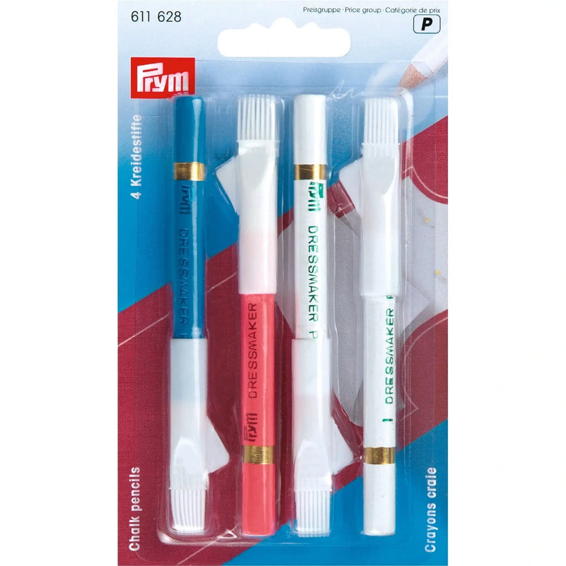 Chargez l'image dans la visionneuse de la galerie, 611628| Chalk pencils + brush white/pink/blue