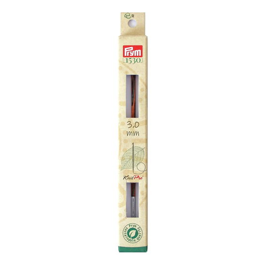 223720| 6" Tunisian Crochet Hook, interchangeable, wood, US C (3mm)