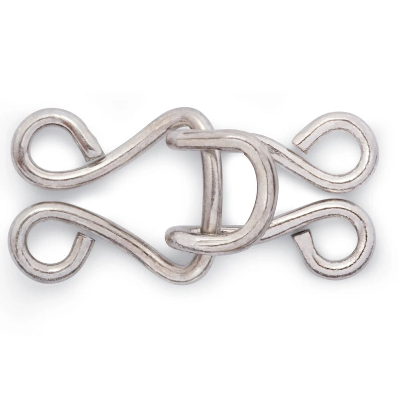 Chargez l'image dans la visionneuse de la galerie, 261550| Corset Hooks and Eyes brass 13 silver col