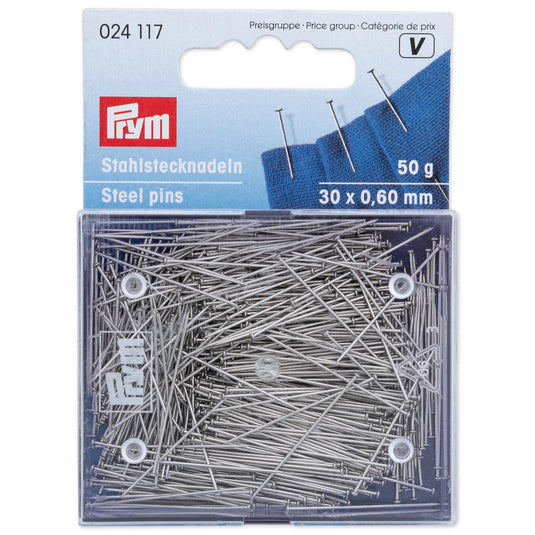 24117| Straight Pins 6 EF 0.60 x 30 mm silver col