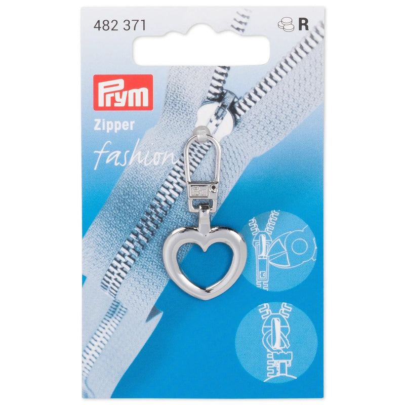 Chargez l'image dans la visionneuse de la galerie, 482371| Fashion Zipper puller heart silver-col
