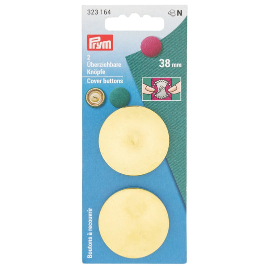 323164| Cover Buttons without tool brass 38 mm silver col