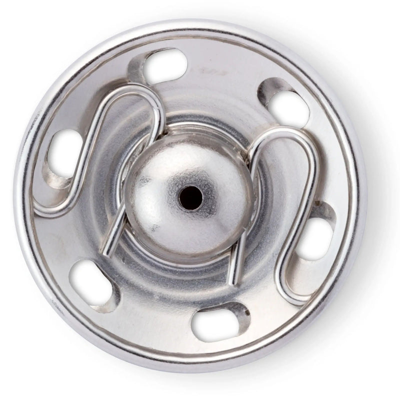 Chargez l'image dans la visionneuse de la galerie, 341252| Sew-On Snap Fasteners brass 21 mm silver col