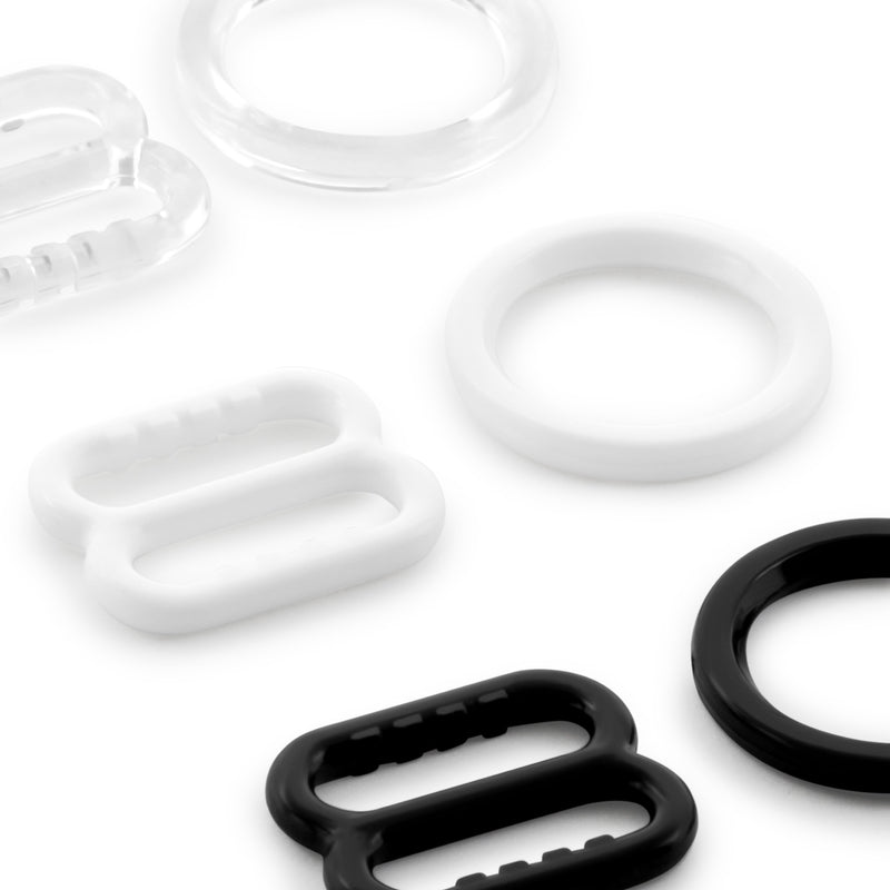 Load image into Gallery viewer, 56694-66|Dritz 3/8" Lingerie Strap Slides &amp; Rings, Assorted, 3 Sets