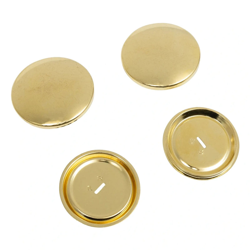 Chargez l'image dans la visionneuse de la galerie, 323164| Cover Buttons without tool brass 38 mm silver col