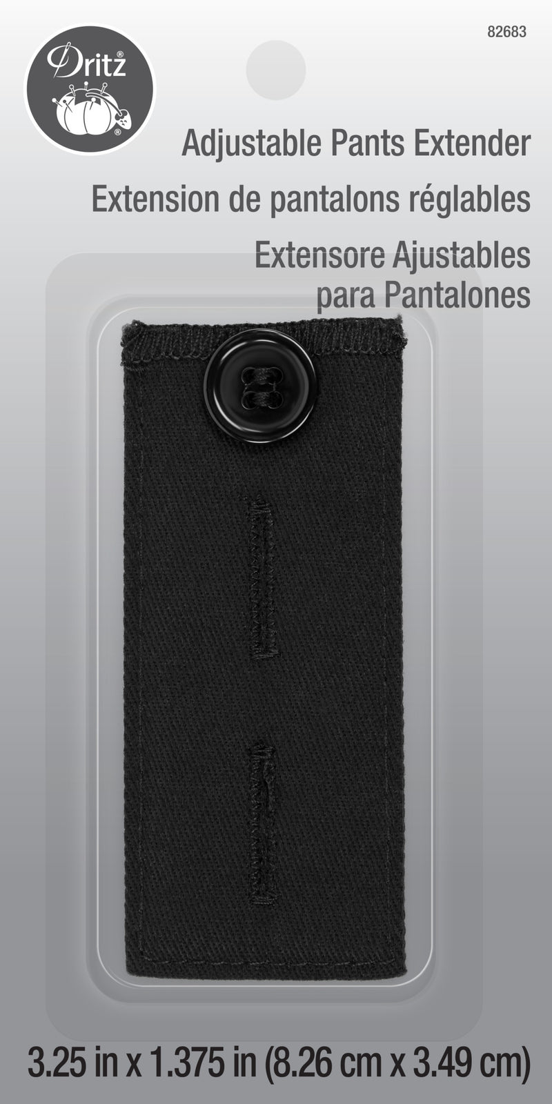 Cargue la imagen en el visor de la galería, 82683|Dritz Adjustable Pants Extender Button, Black