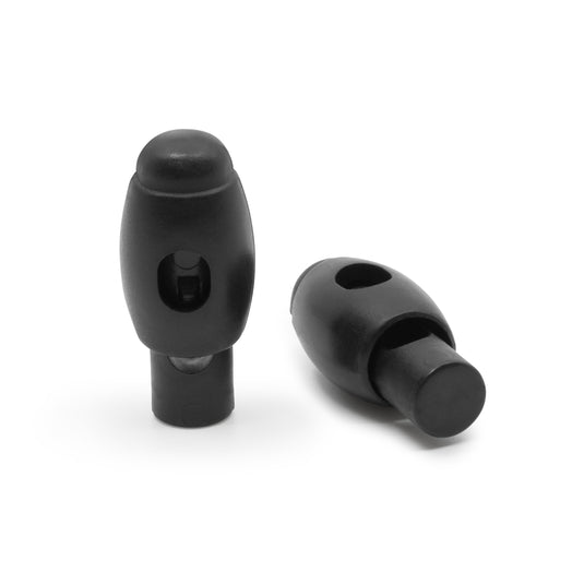 469-1|Dritz Cord Locks & Stops, Black, 2 pc