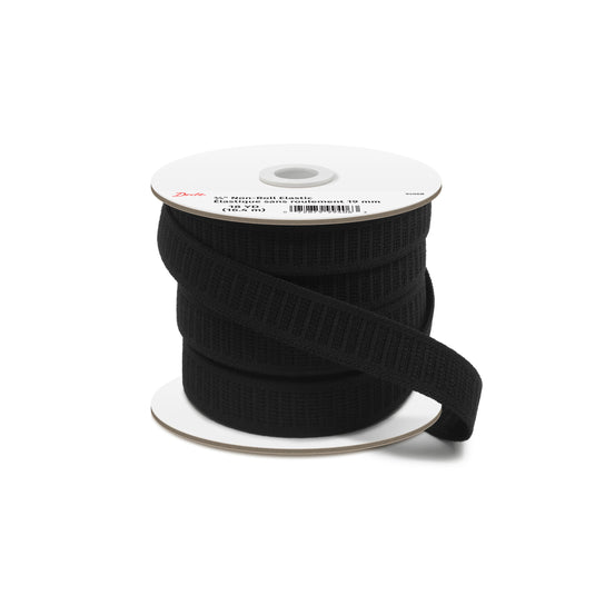 9406B|Dritz 3/4" Non-Roll Elastic, Black, 18 yd