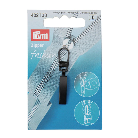 482133| Fashion Zipper pullers Classic metal black