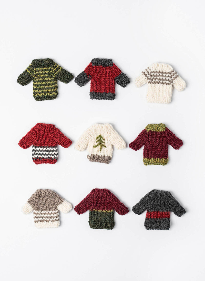 Chargez l'image dans la visionneuse de la galerie, BSF-202348|Blue Sky Fibers Holiday Cheer Mini Sweater Pattern, Free PDF Pattern
