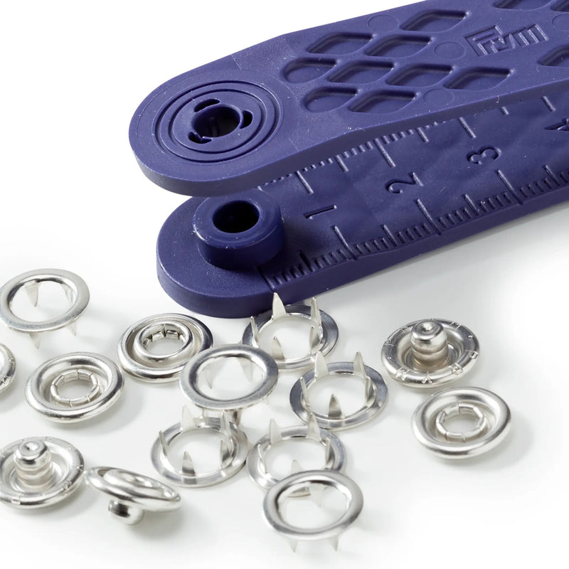Cargue la imagen en el visor de la galería, 390107|Prym JERSEY 10 mm silver with tools 10pc
