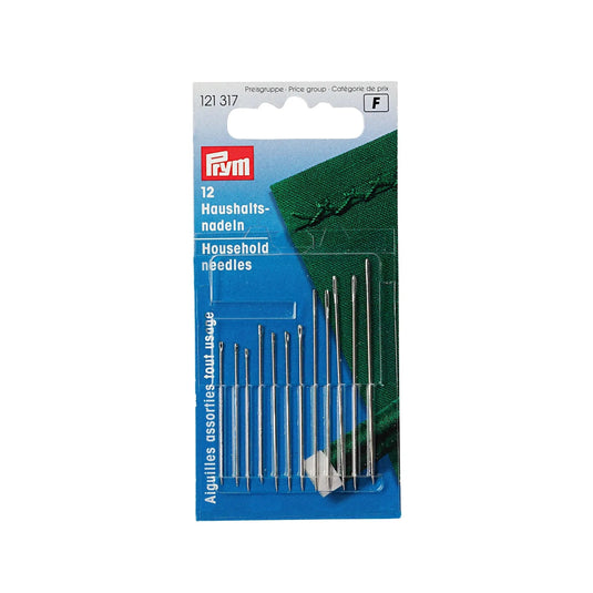 121317|Prym Household Hand Needles, Assorted, 12 PC