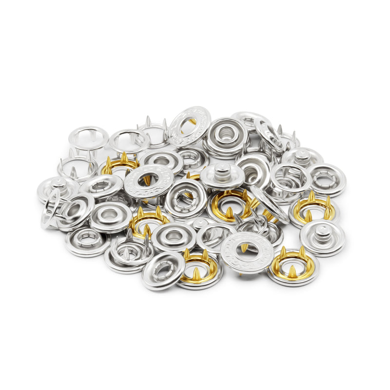 Load image into Gallery viewer, 127-S-65|Dritz Decorative Snap Fasteners, 12 Sets, Nickel