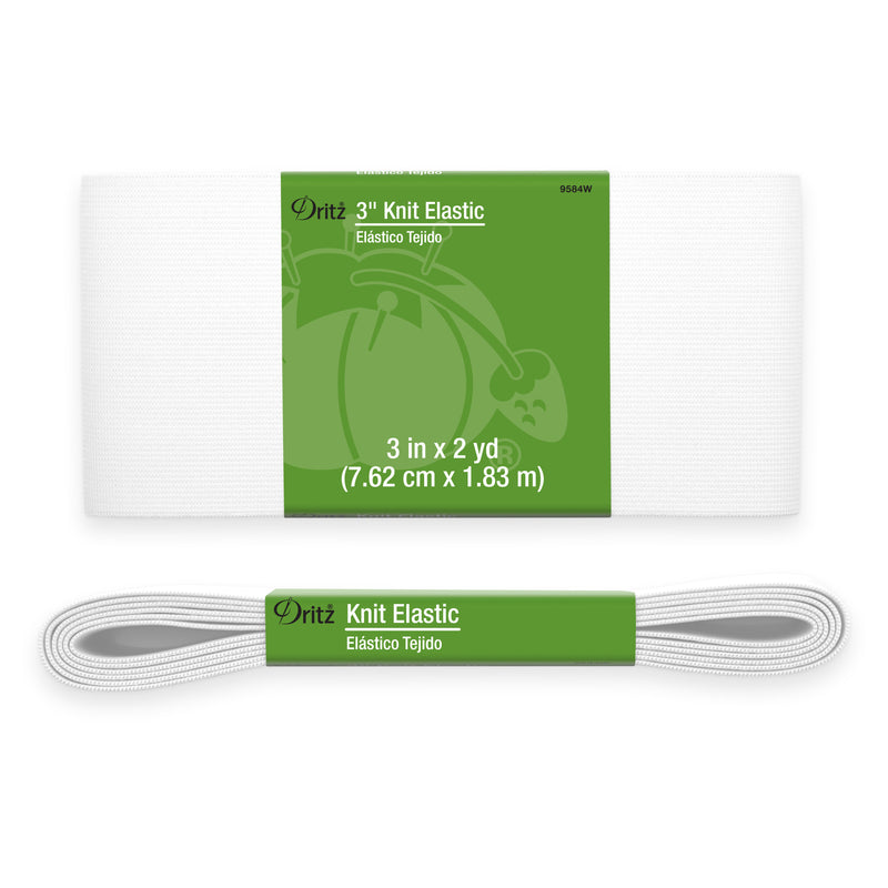 Chargez l'image dans la visionneuse de la galerie, 9584W|Dritz 3" Knit Elastic, White, 2 yd