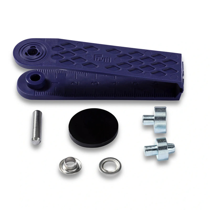 Chargez l'image dans la visionneuse de la galerie, 542410|Prym Eyelets with washers 5 mm with Tools, Silver, 40pc