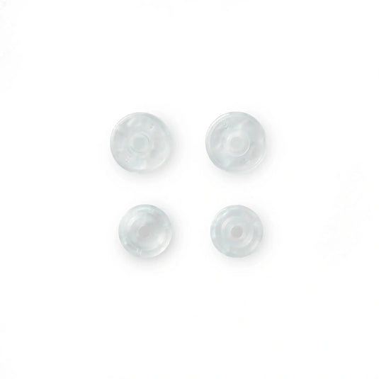 393198|Prym Non-Sew Color Snaps 12.4 mm, 30 pc, Matt Clear