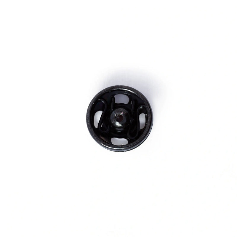 Chargez l'image dans la visionneuse de la galerie, 341161| Sew-On Snap Fasteners brass 6 mm black