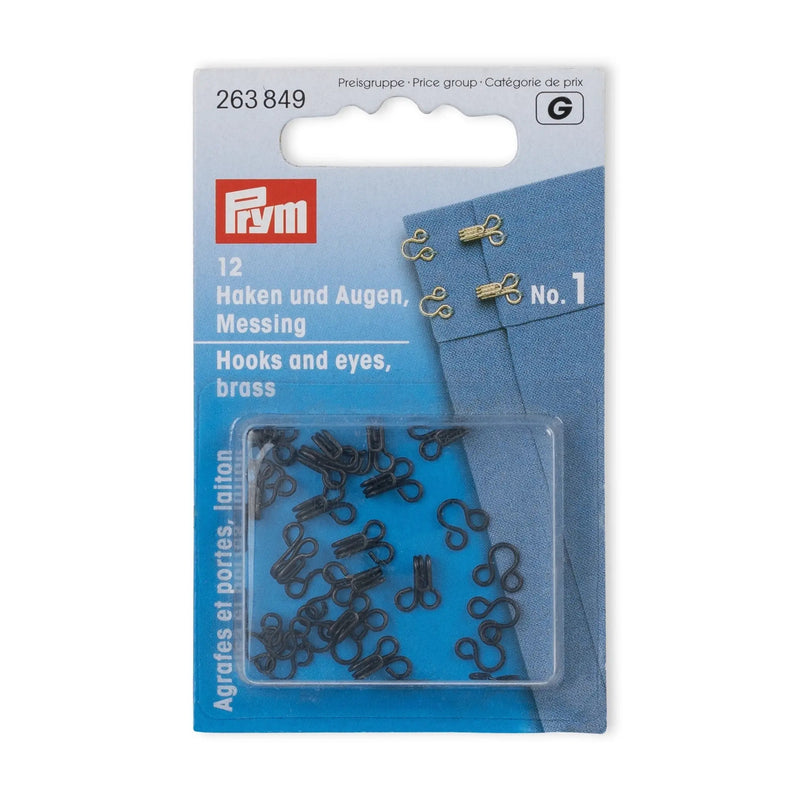 Chargez l'image dans la visionneuse de la galerie, 263849| Hooks and Eyes brass 1 black