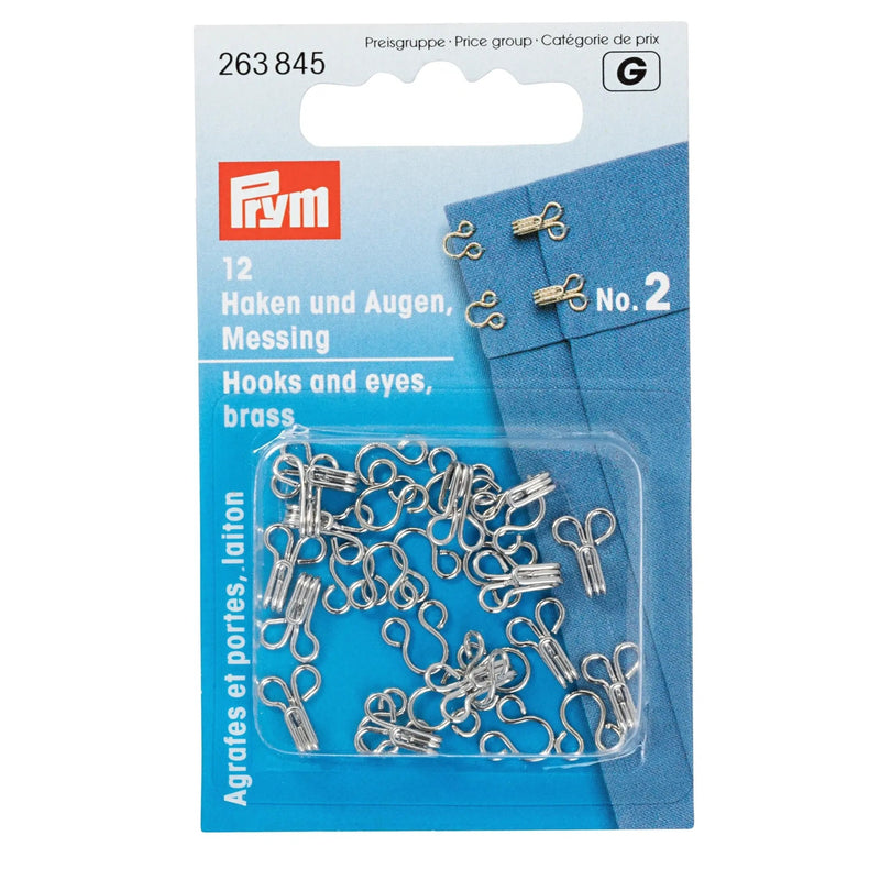 Chargez l'image dans la visionneuse de la galerie, 263845| Hooks and Eyes brass 2 silver col