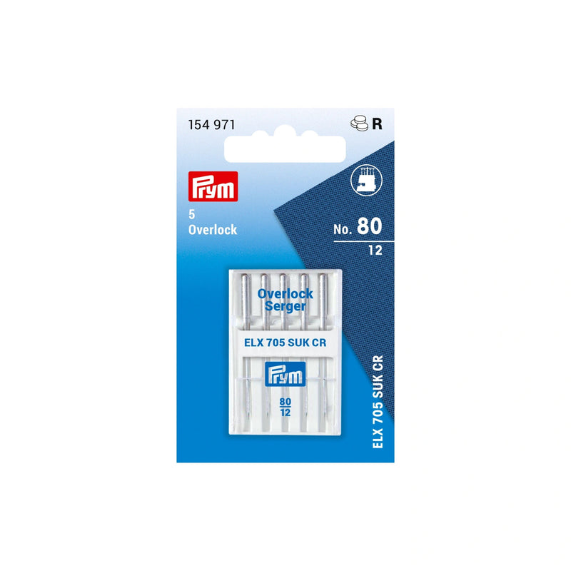 Load image into Gallery viewer, 154971|Prym Overlock Sewing Machine Needles, Size 12 (No. 80), 5 pc