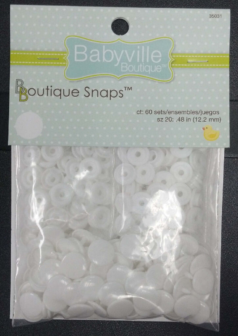 Cargue la imagen en el visor de la galería, 35031| Plastic Snaps - White - Size 20 - 60 SETS
