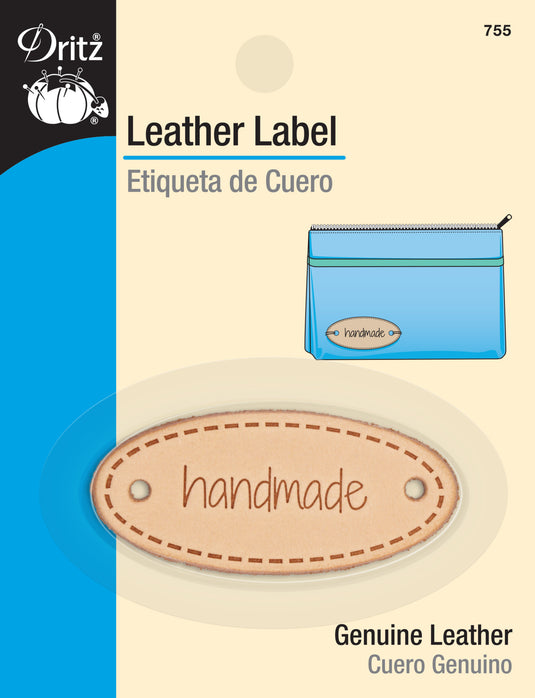 755|Dritz Oval Leather Label