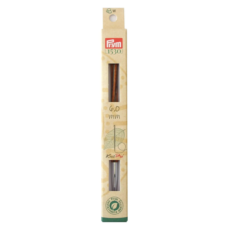 Load image into Gallery viewer, 223726| 6" Tunisian Crochet Hook, interchangeable, wood, US J (6mm)