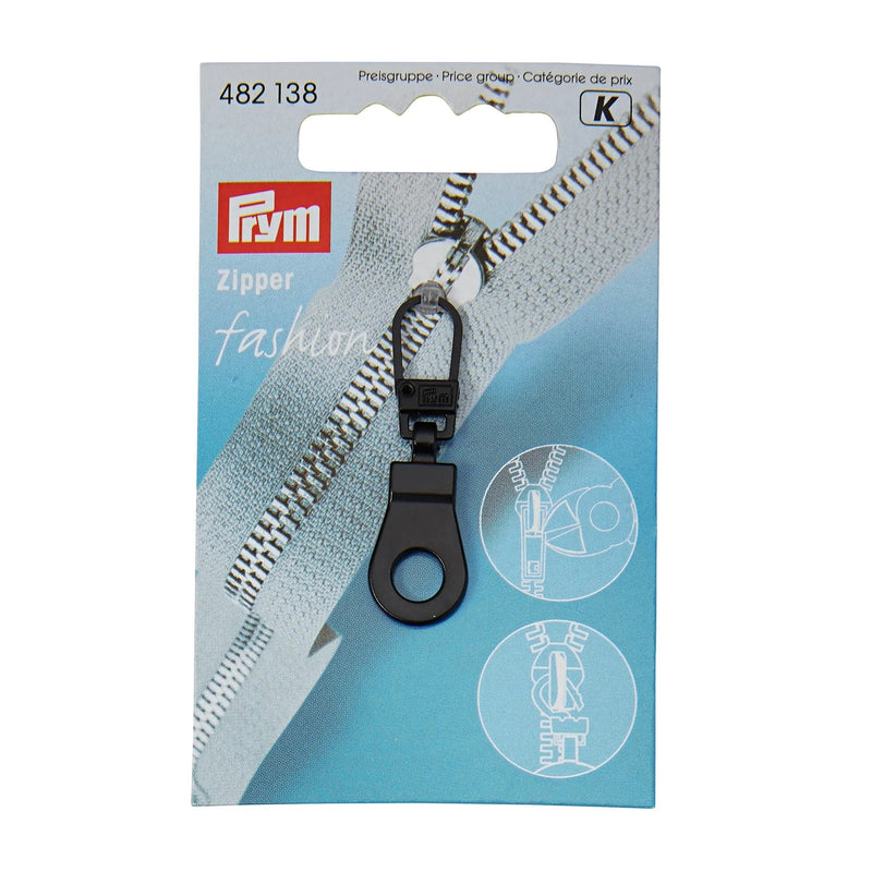 Chargez l'image dans la visionneuse de la galerie, 482138| Fashion Zipper pullers Eyelet metal black
