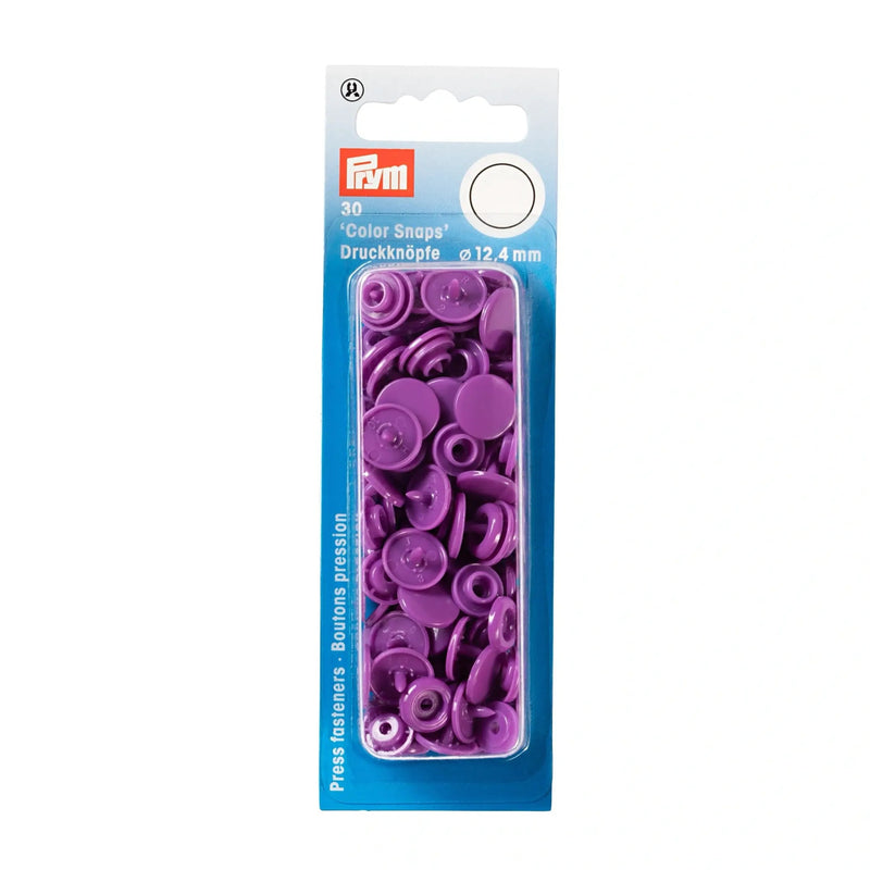 Load image into Gallery viewer, 393141|Prym Color Snaps, round, 12.4 mm, 30 pcs, Lilac