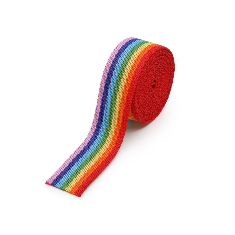 Chargez l'image dans la visionneuse de la galerie, 450|Dritz 1" Polypro Belting &amp; Strapping, Rainbow, 60" Long