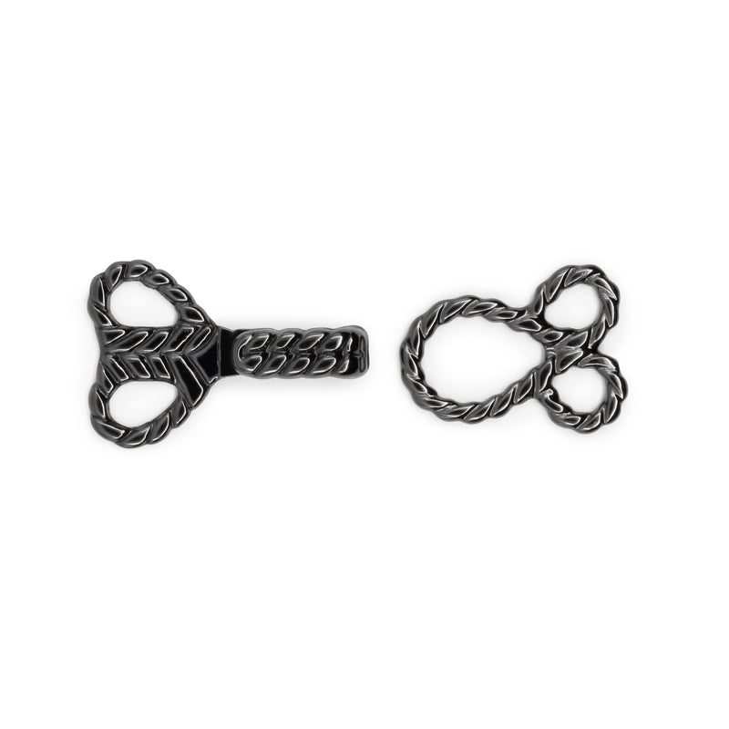 Chargez l'image dans la visionneuse de la galerie, 439-33|Dritz Decorative Hooks &amp; Eyes, 2 Sets, Gunmetal