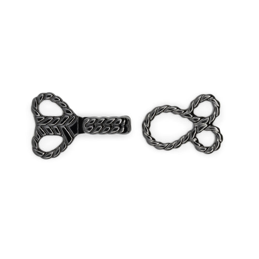 439-33|Dritz Decorative Hooks & Eyes, 2 Sets, Gunmetal