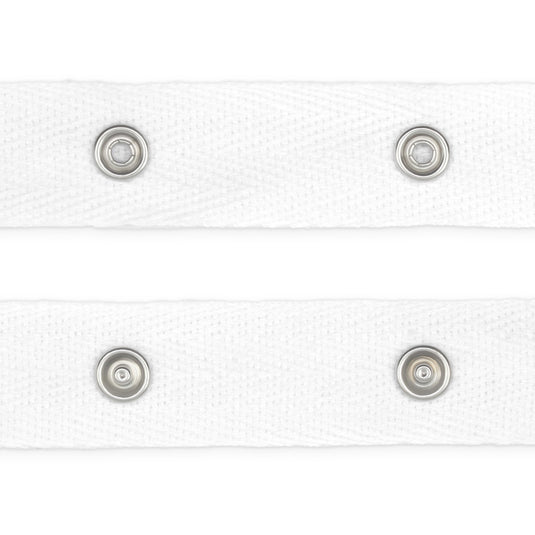 83R-9BTY|Dritz Snap Tape with Metal Snaps, White, 12 yd