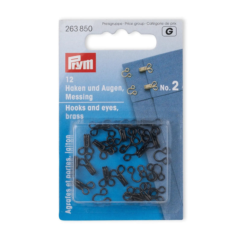 Chargez l'image dans la visionneuse de la galerie, 263850| Hooks and Eyes brass 2 black