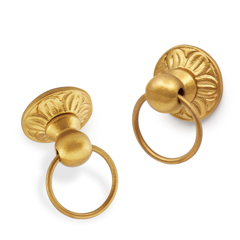 Load image into Gallery viewer, 47023|Dritz Cast Iron Ring Pull, Gilt
