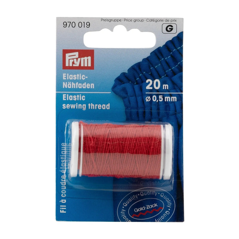 Load image into Gallery viewer, 970019|Prym Elastic Sewing Thread, Red, 22 YD (20 M)
